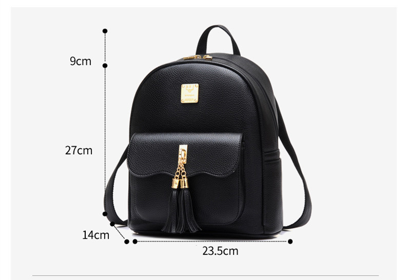 cute little black backpack