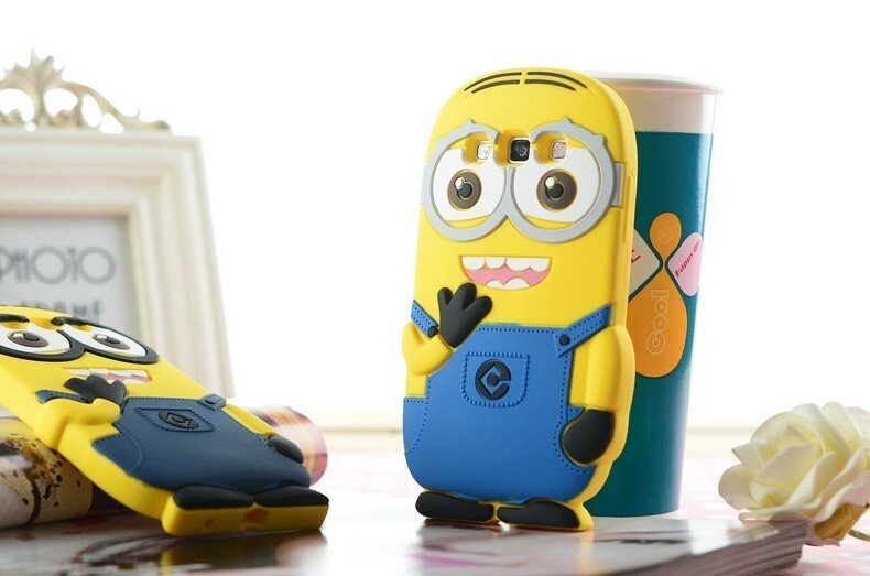 Minions Phone Case 3D Cartoon Soft Silicone Case for Samsung Cartoon Phone Cases Personalised Phone Case Funny Phone Cases Cute Phone Cases Minions Case