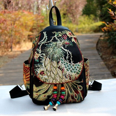 2019 New Traditional Backpacks Teenager Girls National Embroidery Backpack Travel Shoulder Bags School Bag Women Backpacks