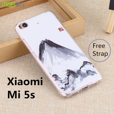 Xiaomi mi 5s case cover soft MOFi original Xiaomi mi5s case capa coque funda TPU back cover cartoon flower cute relief xiomi 5s 