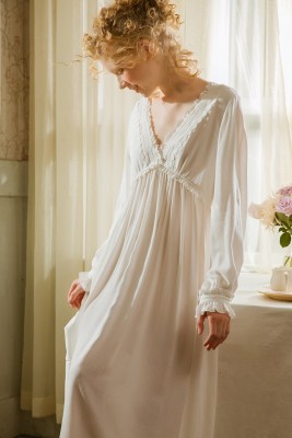 v neck sleep dress