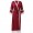 Red palace pajamas female spring and autumn ice silk robe nightdress two-piece princess sexy wedding suit