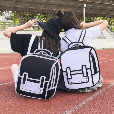 2019 Brand Women Backpack 3D 2D Drawing Cartoon Backpack Comic Fashion Cute Student Waterproof school Bags backpack for boys girls