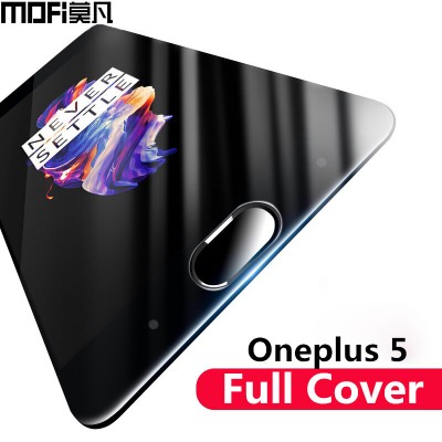 oneplus 5 glass tempered oneplus 5 screen protector oneplus5 A5000 full cover black protective film MOFi 1 plus one plus 5 glass