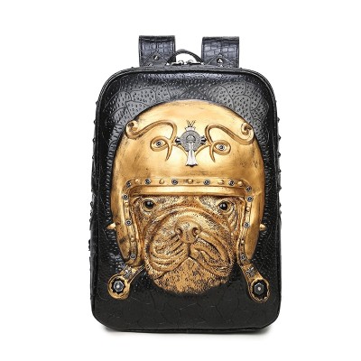 3D Leather Animal Women Backpack 2019 Gothic Steampunk Unique backpack cool bag steampunk fashion Rivets Backpack Bag for Teenage Girls Fashion Travel Laptop Bags