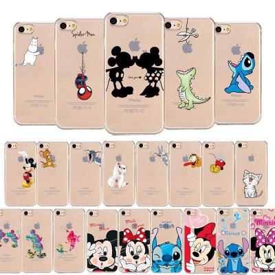 Cartoon Phone Case For iPhone Soft Cute Mickey Minnie Mouse iPhone XS MAX XR  X 7 8 Plus 6 6S Plus 5 SE Case Coque Fundas