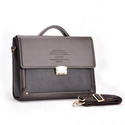 Men/'s Casual Briefcase Leather Shoulder Messenger Bags Computer Laptop Handbag
