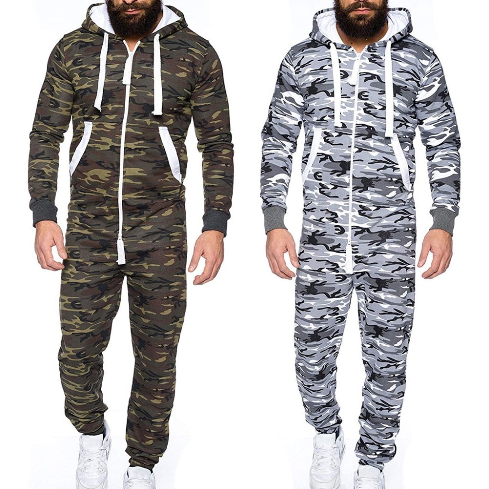 Centuryestar Tmall Quality Men's Camouflage Pajamas Onesie One Piece ...