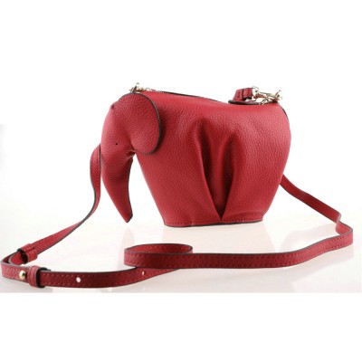 Fast express shipping genuine leather elephant bag womens customized color luxury cross body animal handbag 