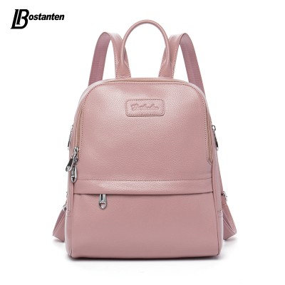 Backpacks for Girls Fashion Genuine Leather Backpack Women Bags Preppy Style Backpack Girls School Bags Zipper Shoulder Women's Back Pack