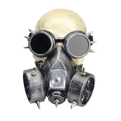 Plague Mask Steampunk Plague Doctor Mask Cosplay Gothic Rock Military Goggles Retro Full Face Respirator Gas Mask Filter Halloween Steampunk Costume Accessories