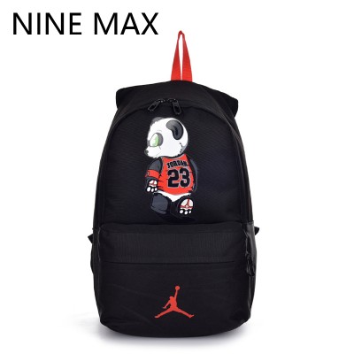 High Quality 23 Unisex Canvas Backpack Utility Lovers Bag Mochilas Laptop Rucksack  AJ Panda Fashion School Bags for Teenagers 