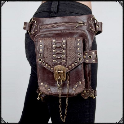 Steampunk Leg Bags|Steampunk Thigh Bags Leather Womens Waist Brand Ride Leg Drop Bag Punk Rock Motorcycle Skull Messenger Shoulder Pack