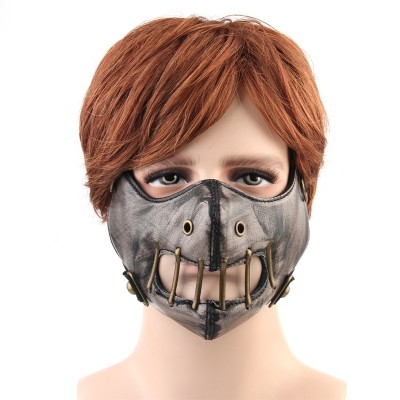 Plague Mask Steampunk Plague Doctor Mask Steampunk Face Mask Unisex Gothic Punk Gear Men Women Cosplay Masks PU Leather Breathable Hip Hop Punk Hollow Out Masks