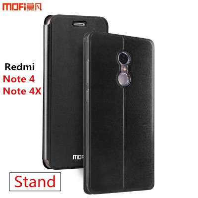 Xiaomi Redmi note 4X case cover flip case PU leather pure redmi note 4 case cover stand full coque funda redmi note 4X capa 5.5" 