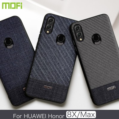 Huawei Honor 8X Max Case Mofi For Huawei Honor 8X Case Back Cover Business Gentleman Fabric Phone Case for Honor 8X Honor 8X Max