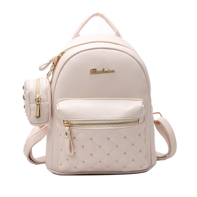 pu leather mini backpack