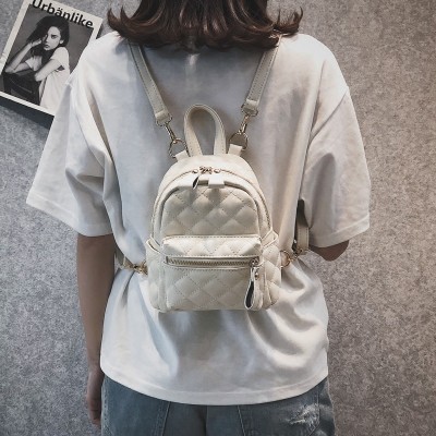 Women Backpack New Fashion Casual PU Leather Female backpack for teenage girls school bag solid Cute Mini Small backpack