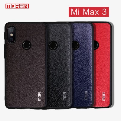 Xiaomi Mi Max 3 Case Mofi Leather Business Hard Back Cover For Mi Max 3 Case Cover