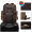 Original Brand Mens Leather Backpack Vintage 15.6 Inch Laptop Bag Large Capacity Business Travel Hiking Shoulder Daypacks with USB Charging Port & YKK Zipper