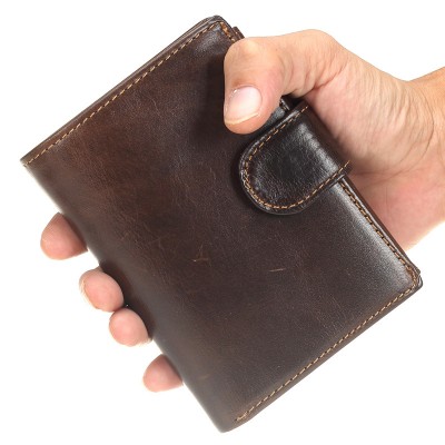 Best Men Genuine Leather Wallet Hasp Men Wallets Leather Male Purse Clutch Male Card Holder Mens Wallet Coin Purse