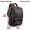 Mens Dark Brown Genuine Leather Backpack Vintage Small Daypack College Bag Fits 9.7 Inch Ipad Air