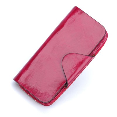 Hot Sales First Layer Of Cowhide Female Wallets Zipper Genuine Leather Long Design Lovers Men/Women Wallets Mobile phone clutch