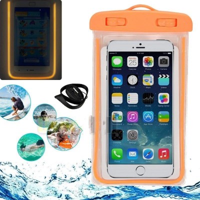 Waterproof Cell Phone Pouch Swimming Phone Case Luminous Glow Waterproof Underwater Pouch Bag Pack Dry Case Cover For Cell Phone Under 5.7 Inch waterproof bag for phone