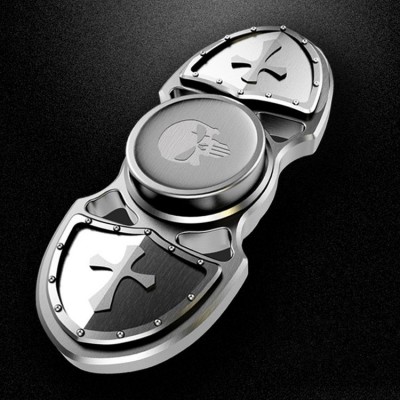 Finger Fidget Toys 2019 New Fidget Toy Hand Spinner Metal Crusader Tiger Finger Stress Spinner Tri-spinner  Fidget Toys for Children Fidget Toys for Adults