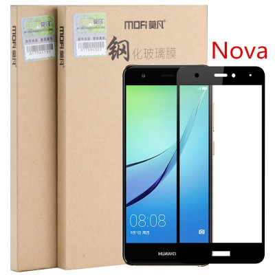 Huawei nova glass MOFi original Huawei nova tempered glass Huawei nova Women screen protector full cover glass white black 5" Phone Cases For huawei 