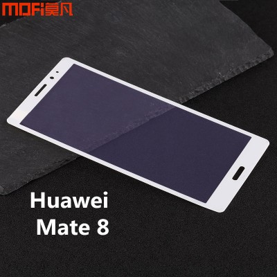 Huawei mate 8 glass full cover tempered glass 3D soft edge huawei mate 8 screen protector white anti glare glass anti blue ray Phone Cases For huawei