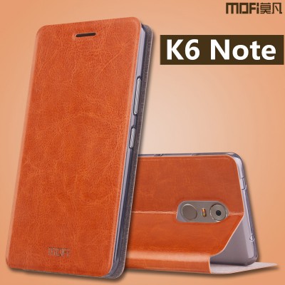 Lenovo k6 note case cover flip case stand MOFi original PU leather full cover brown lenovo k6 note cover capa coque funda 5.5" 