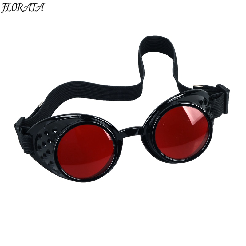 Naimo Spiked Retro Vintage Victorian Steampunk Goggles Glasses Welding Cyber Punk Gothic Cosplay