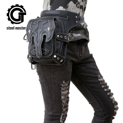 Steelsir Unisex Retro Rock Steam Punk Messenger Shoulder Bags Gothic Style Mobile Phone Mini Men And Women Travel Waist Bags 