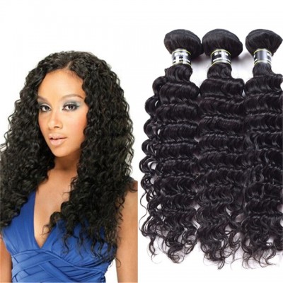 Amazing Star Brazilian Virgin Hair Deep Wave Bundles Human Hair Bundles Deep Wave Brazilian Hair Weave 3 Bundles