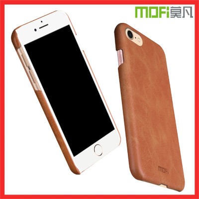MOFI Phone Case for iphone 8 case PU leather back cover hard case for iphone 8 plus case  funda housing for iphone 8 cover brown navy 4.7