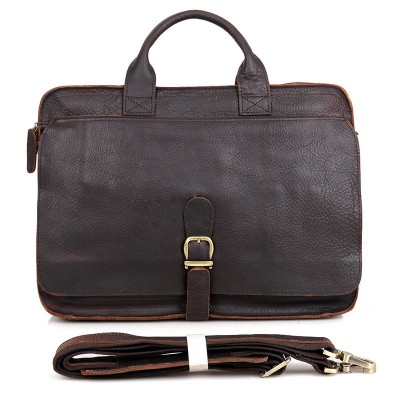 2019 Sale Rushed Totes Vintage Crazy Horse Genuine Leather Bags Large Capacity Mens Shoulder Cowhide Male 15 Inch Laptop Bag 