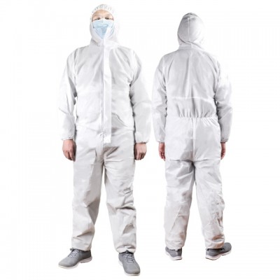 WELLDAY  isolation gown dustproof clothing disposable non-woven hoodie size 170-175