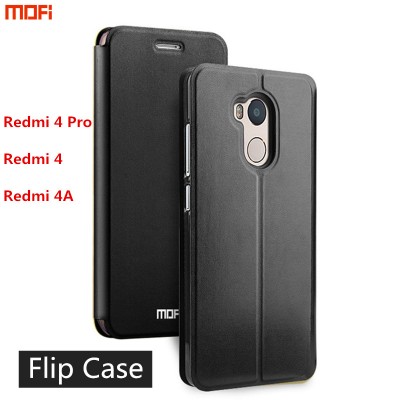 xiaomi redmi 4 pro case cover Redmi Mi 4 cover redmi 4a case flip case MOFi original leather cover capa coque funda stand 5" 