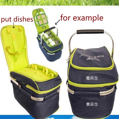 Camping Folding Picnic Bag Insulated Lunch Box Outdoor Sports Ice Pack Basket