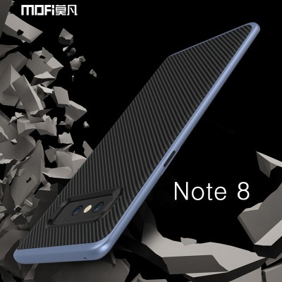 For Samsung galaxy note 8 case cover for samsung note8 case back 2 in 1 cover carbon fiber bussiness black stripe capa coque 6.2