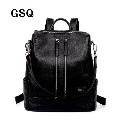 Backpacks for Girls Fashion Genuine Leather Women Backpack Hot High Quality Famous Brand Preppy Style String Women School Bag Girl Travel Bags