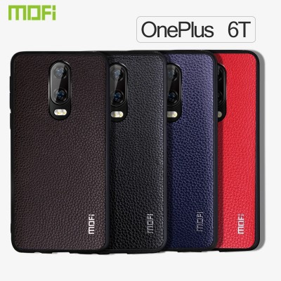 Oneplus 6T Case Cover Mofi One Plus 6T Case Pu Leather Oneplus 6T Phone Case