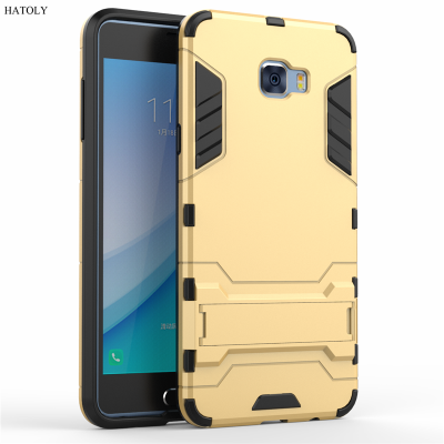 Phone Case For Samsung Galaxy C7 Pro Cover Anti-knock Silicone + Plastic Kickstand Phone Case For Samsung Galaxy C7 Pro Case C7010