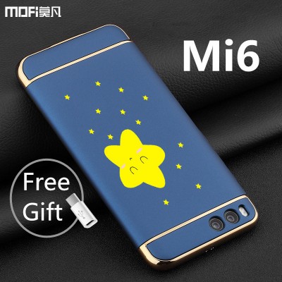 MOFi Case for xiaomi mi6 case mi6 cover MOFi original luxury case xiaomi mi 6 back cover 3 in 1 capa coque funda housing