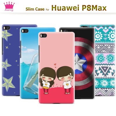 Hero Cartoon Transparent Plastic Patterned Print Hard Back Case  For Huawei Ascend P8 Max P8max Case