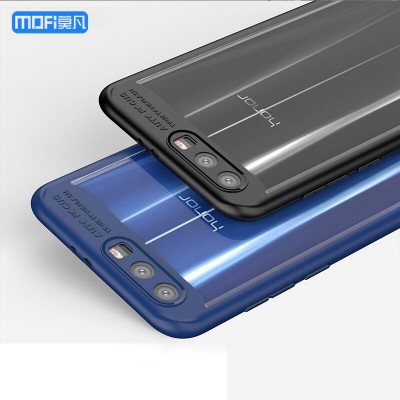 Honor 9 case for Huawei honor 9 cover transparent case hard PC soft edge blue for huawei honor9 case funda accessories 5.15"