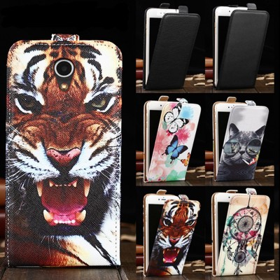 Phone Cases For Meizu M5C Cartoon Painting Vertical Phone Cover Flip Up and Down PU Leather Bag