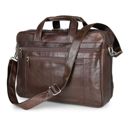 2019 High Quality Famous Brand Men Dress Briefcase Messenger Genuine Leather Business Office 17inch Laptop Bag Lawyer Handbag 