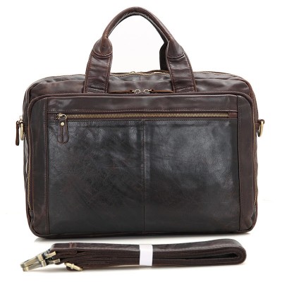 2019 Promotion Satchels Totes Vintage Briefcase Cow Leather Handbags Men Bag 15 Inch Laptop Brief Case Male Real Sac A Main 